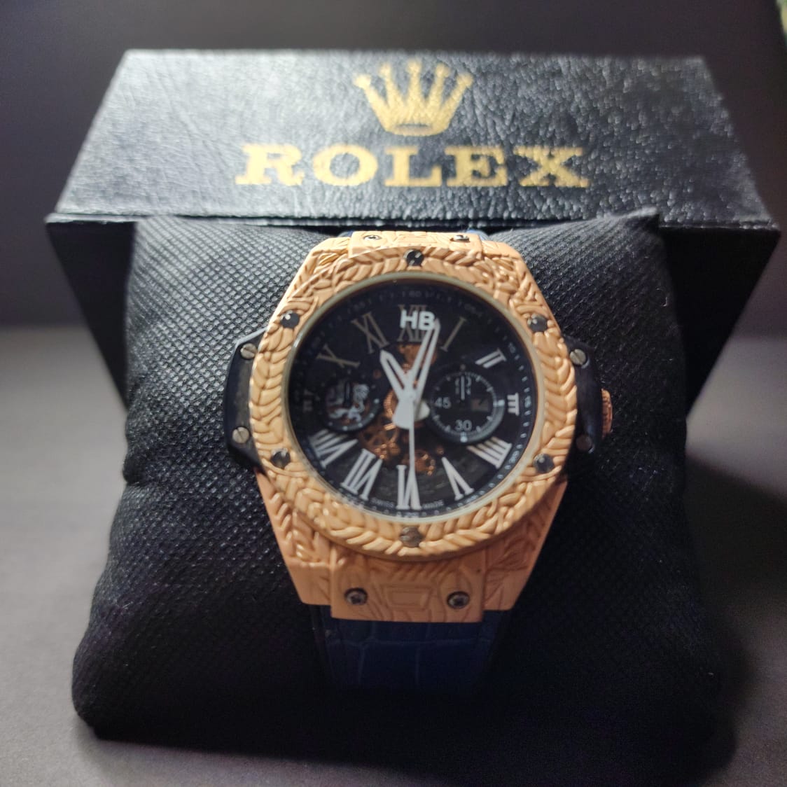 Hublot-Inspired Luxury Men's Watch – Chronograph Design