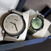 Minimalist Men's Analog Watch by Strike Collections – Stylish Leather Strap Timepiece