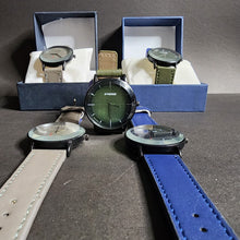 Minimalist Men's Analog Watch by Strike Collections – Stylish Leather Strap Timepiece