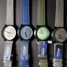 Minimalist Men's Analog Watch by Strike Collections – Stylish Leather Strap Timepiece