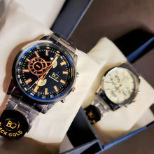 Men's Stainless Steel Watch – Elegant Metal Strap Timepiece
