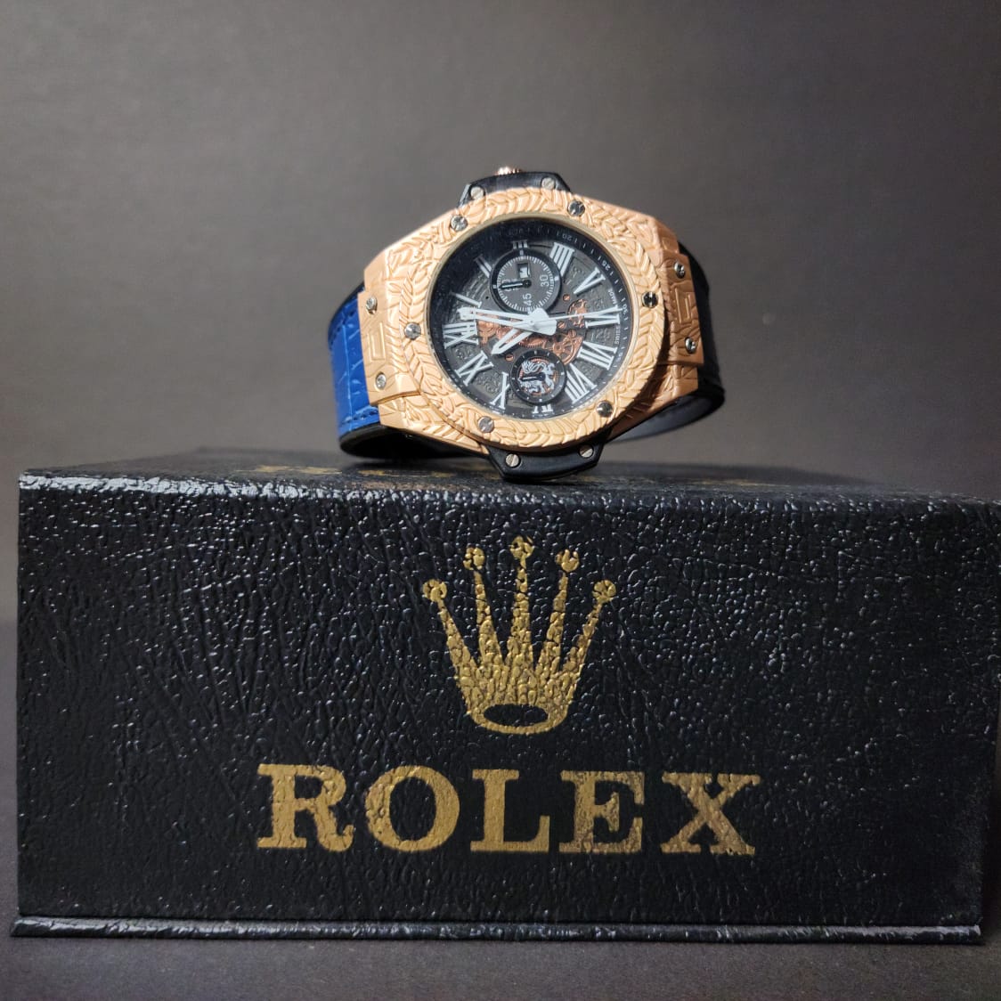 Hublot-Inspired Luxury Men's Watch – Chronograph Design