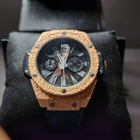 Hublot-Inspired Luxury Men's Watch – Chronograph Design